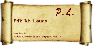 Pákh Laura névjegykártya