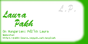 laura pakh business card